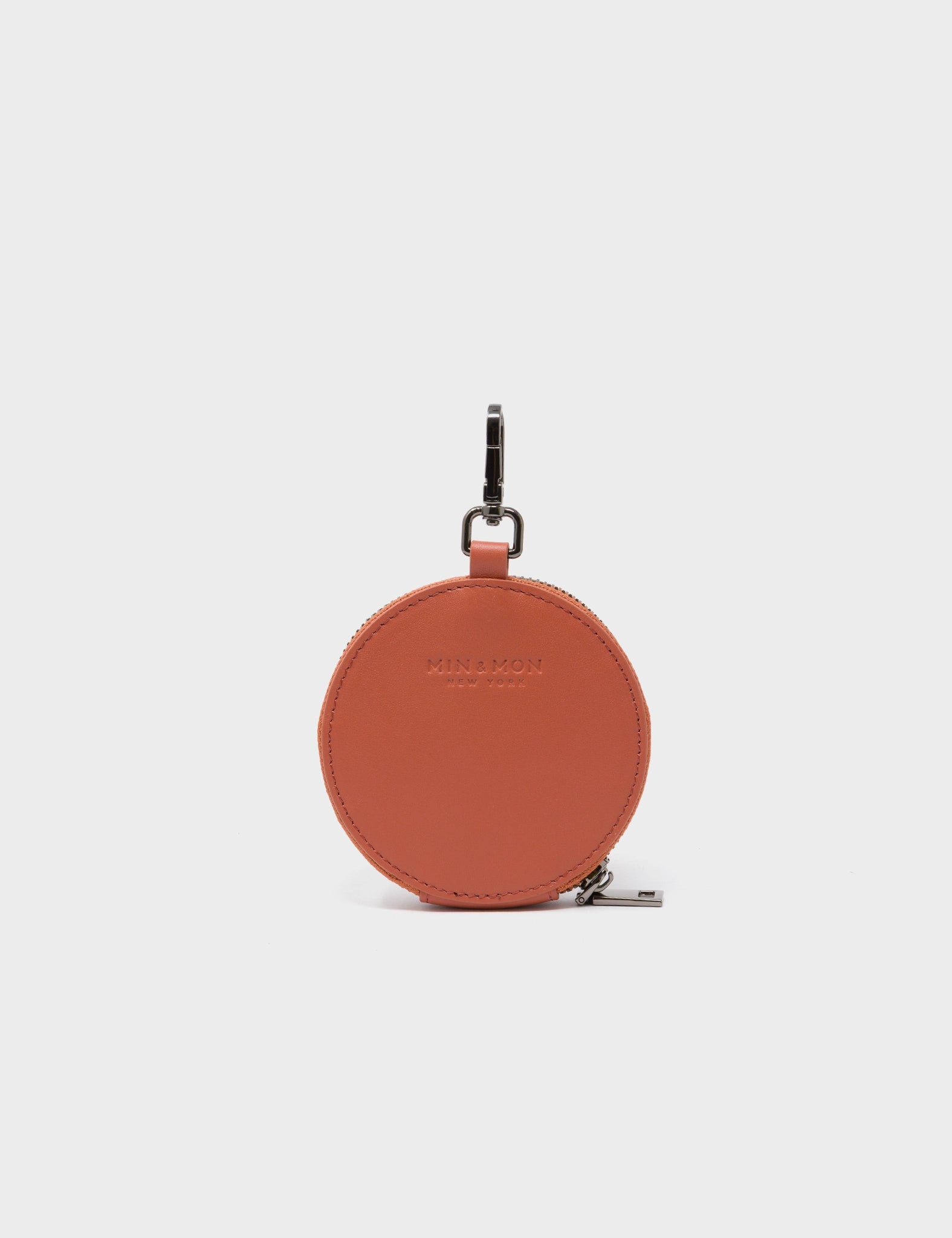 Dottie - Baked City Brown Leather Pouch Charm - Back