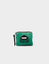 Fidencio Deep Green Coin Pouch - Classic Eye Applique