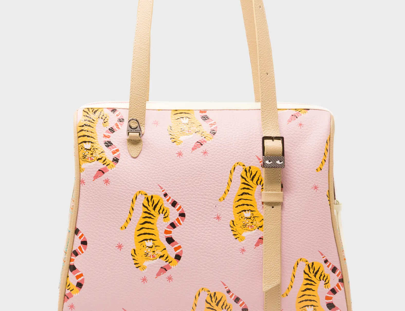 Esther Parfait Pink Lavender Satchel Bag - Creatures of the Future Design - Back View