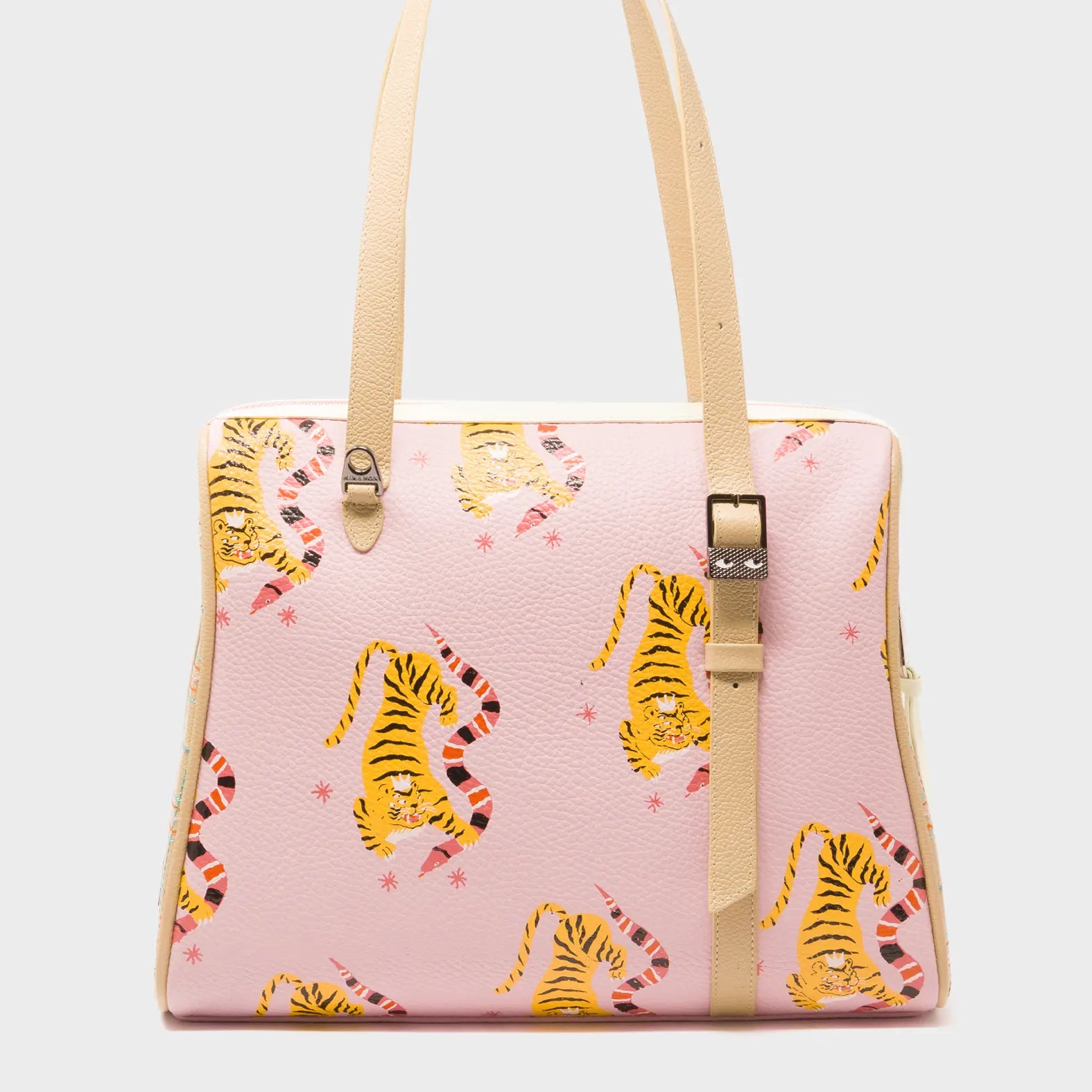 Esther Parfait Pink Lavender Satchel Bag - Creatures of the Future Design - Back View