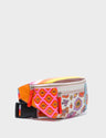 Harold Fanny Pack Ocher Leather - Floral Vintage Design - Main View