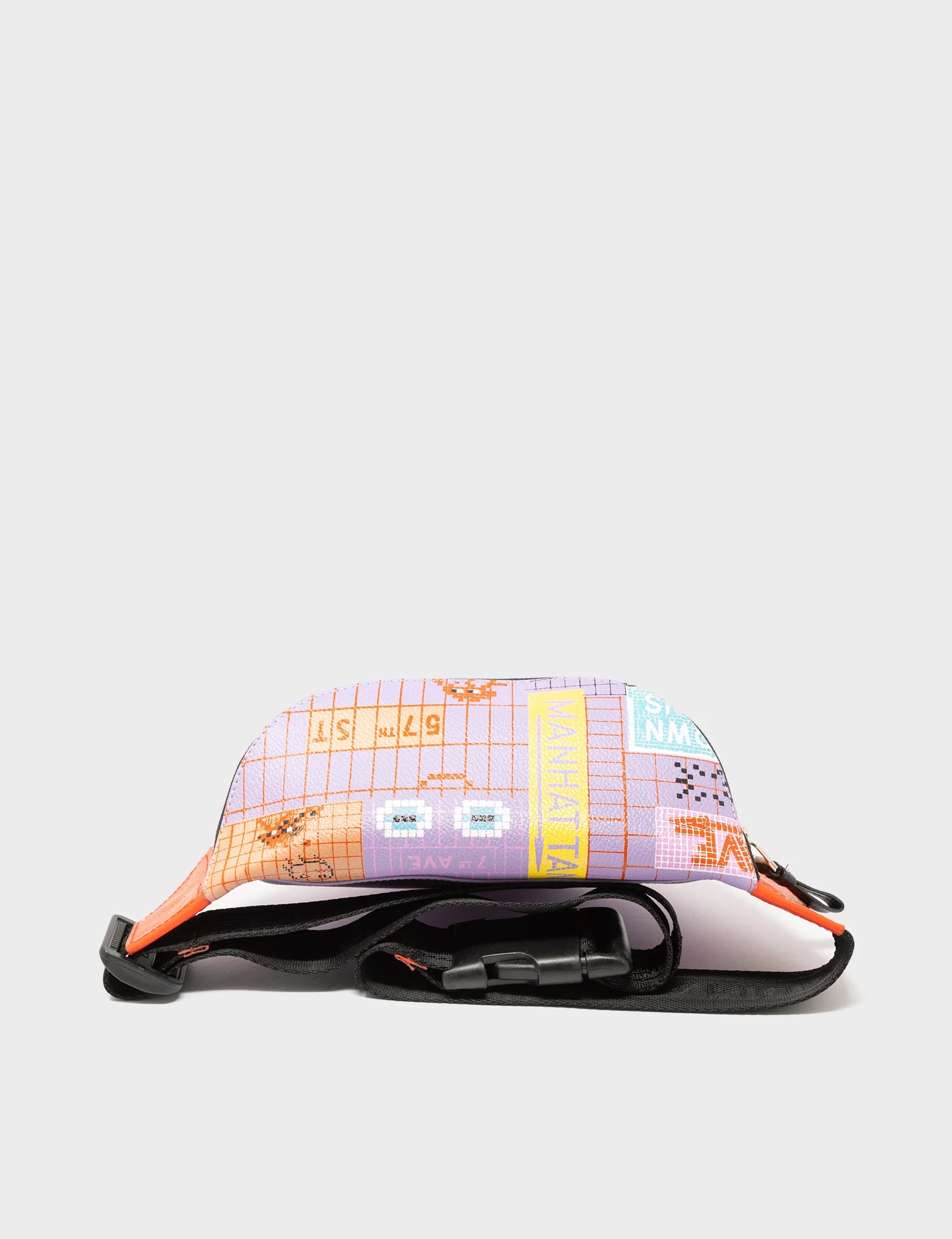 Harold Fanny Pack Lollipop Orange Leather - Subway Stories Design - Top View