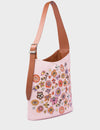 Ilan Parfait Pink Bucket Bag - Vintage Bloom Print