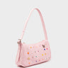 Lucas Hobo Mini Parfait Pink Handbag - Studs Pattern - Main View