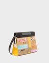 Vali Small Crossbody Iced Coffee Leather Bag - Subway Stories Design