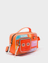 Vinyl Medium Lollipop Orange Crossbody Bag - Subway Stories Design - Main View