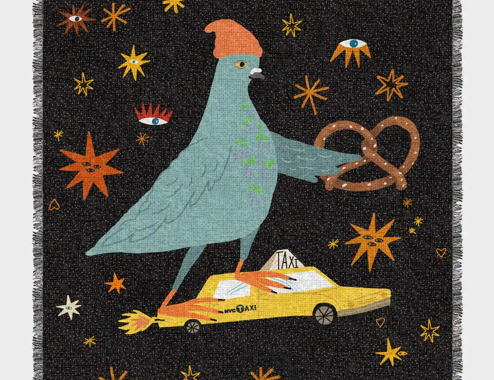 Cotton Blanket Ultimate Cuddle Companion - Urban Pigeon - Open View