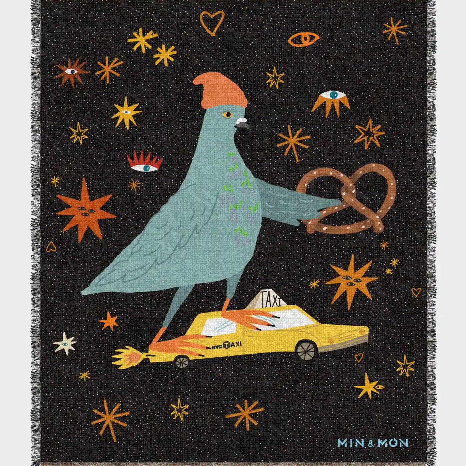 Cotton Blanket Ultimate Cuddle Companion - Urban Pigeon - Open View