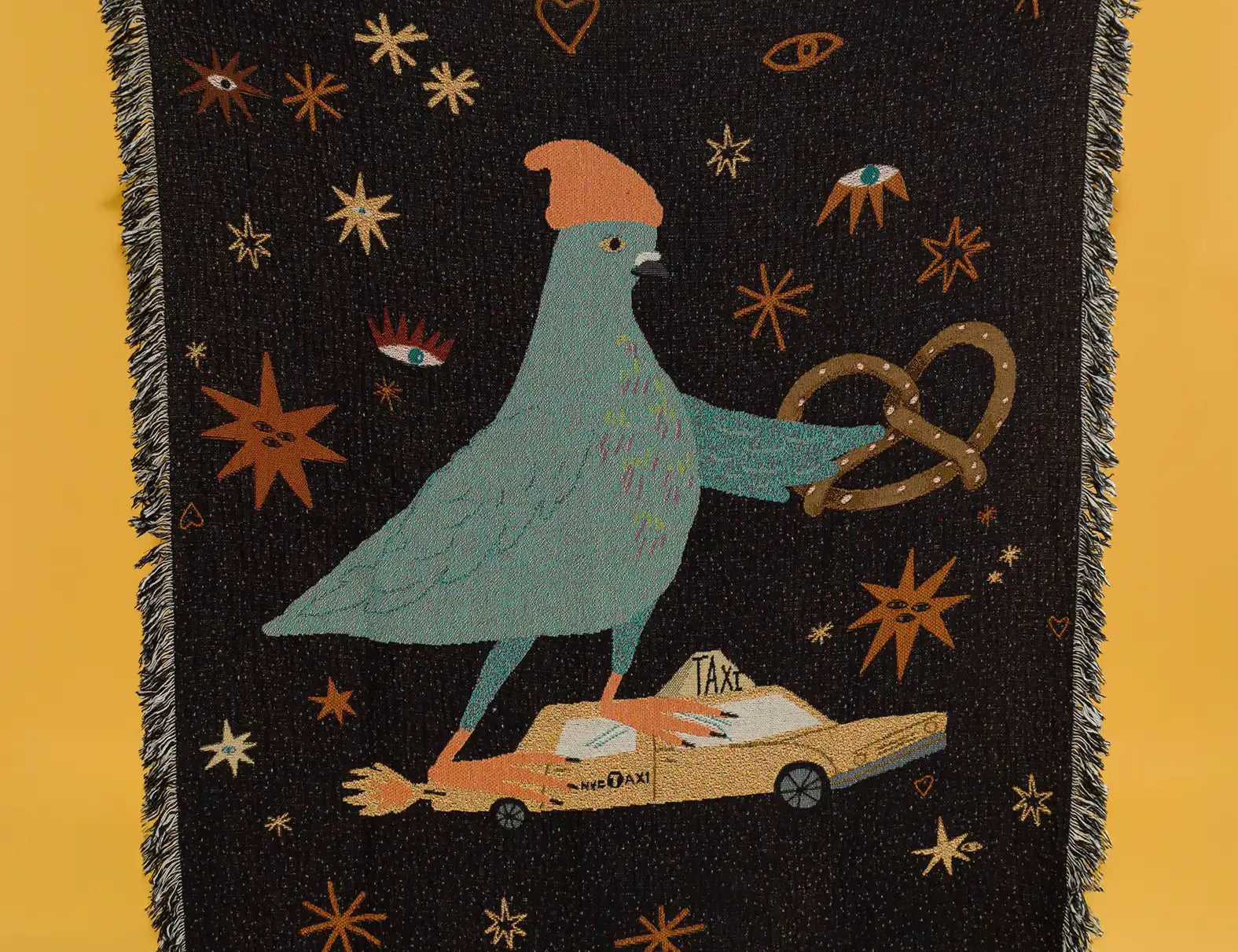 Cotton Blanket Ultimate Cuddle Companion - Urban Pigeon - Model View