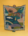 Cotton Blanket Ultimate Cuddle Companion - Happy Mountains - Model View