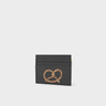 Felix Yellow and Gray Leather Cardholder - Eye Love New York Embroidery - Animation View