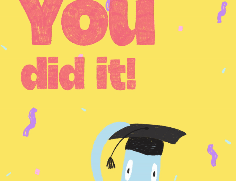 You did it! - Graduation Motive Gift Card