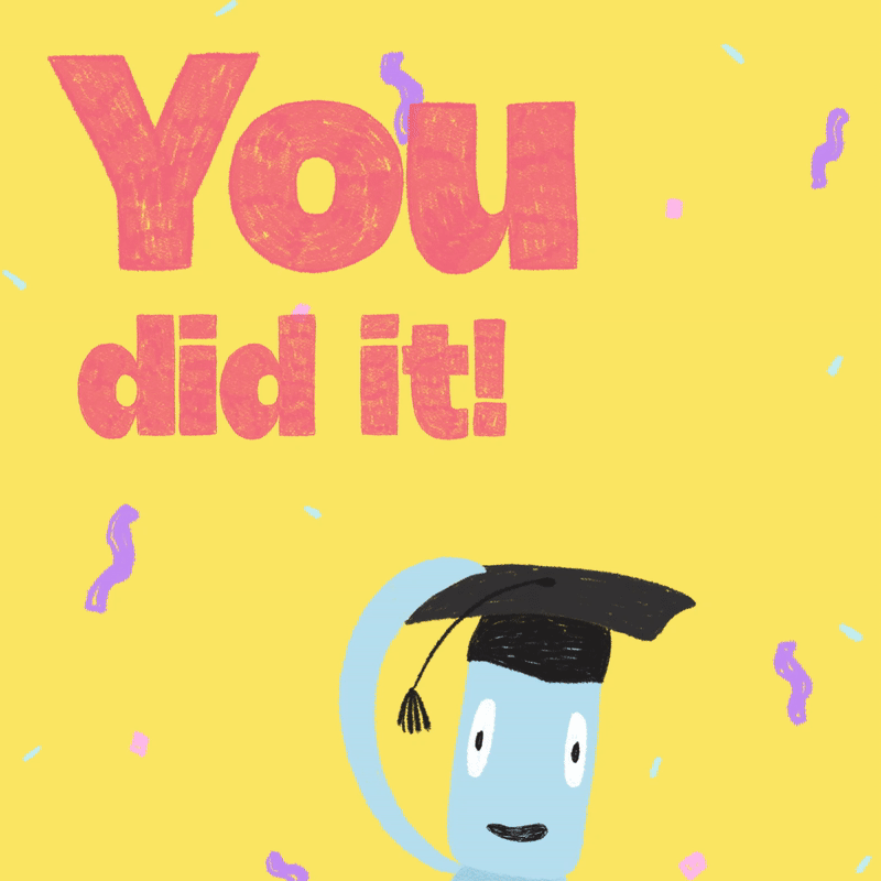 You did it! - Graduation Motive Gift Card