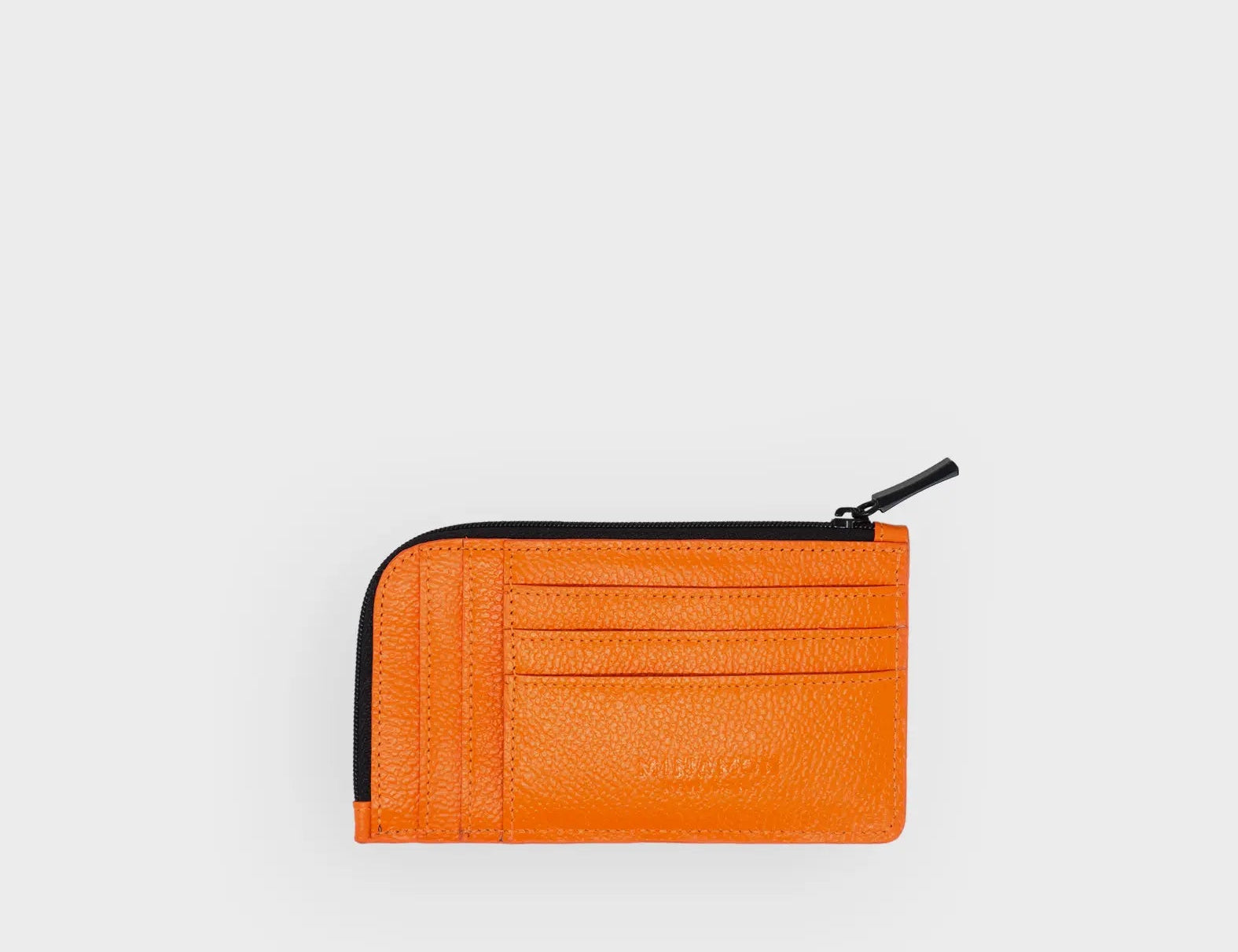 Fausto Wallet Neon Orange - All Over Eyes Print - Back view