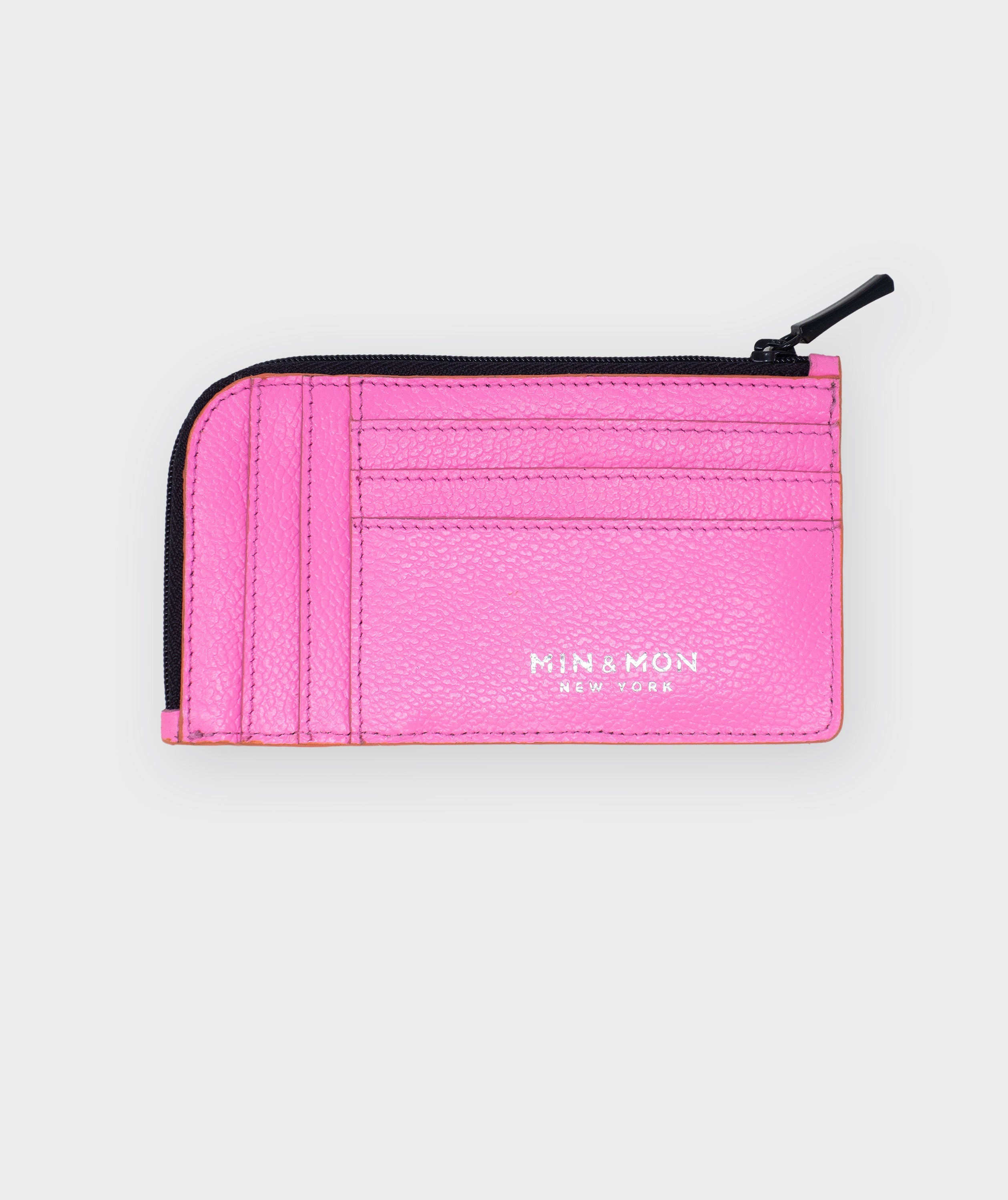 Fausto Wallet - Bubblegum Pink - All Over Eyes Embroidery - Back view