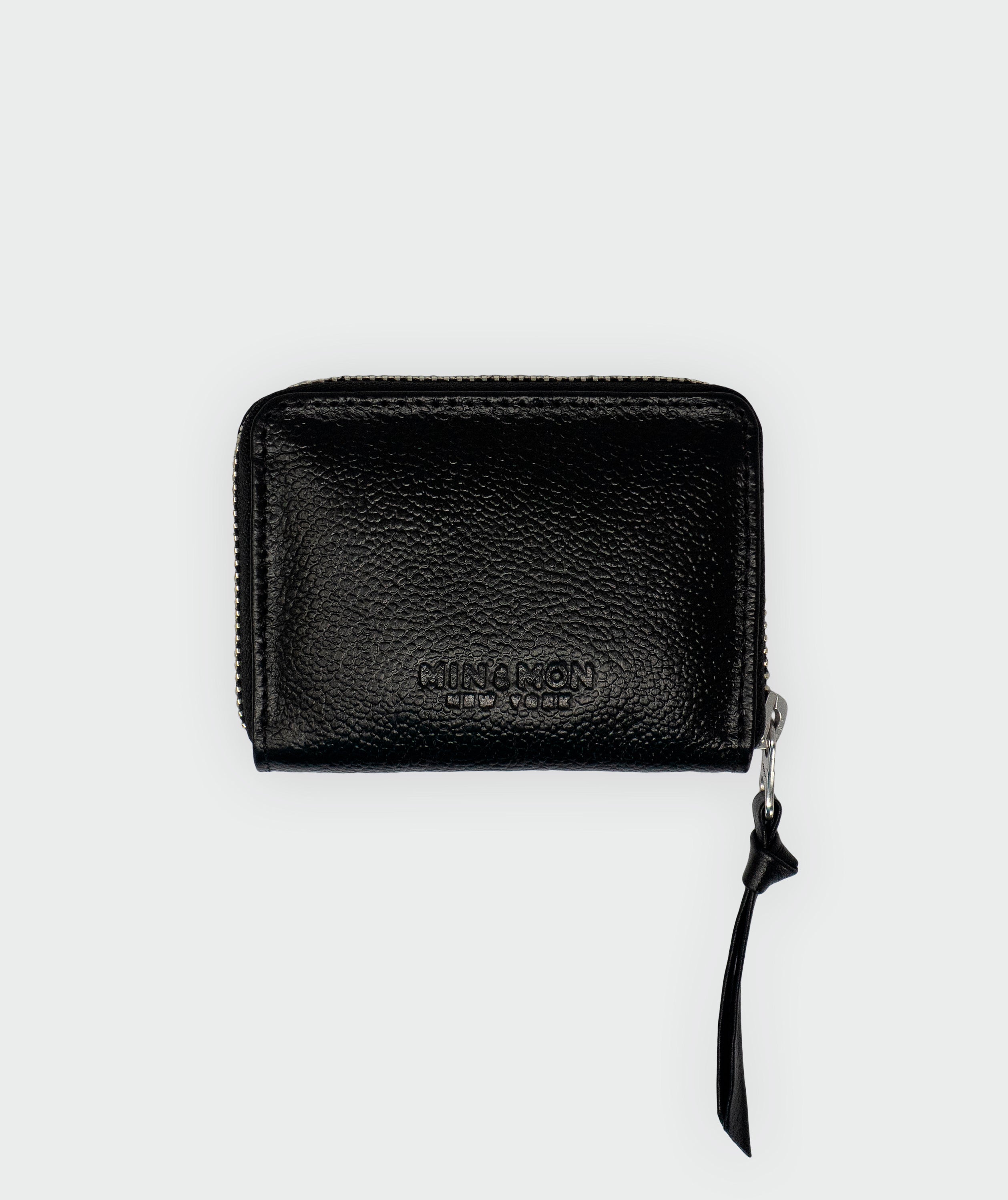 Frodo Wallet - Black Leather All Over Eyes Embroidery – Min & Mon