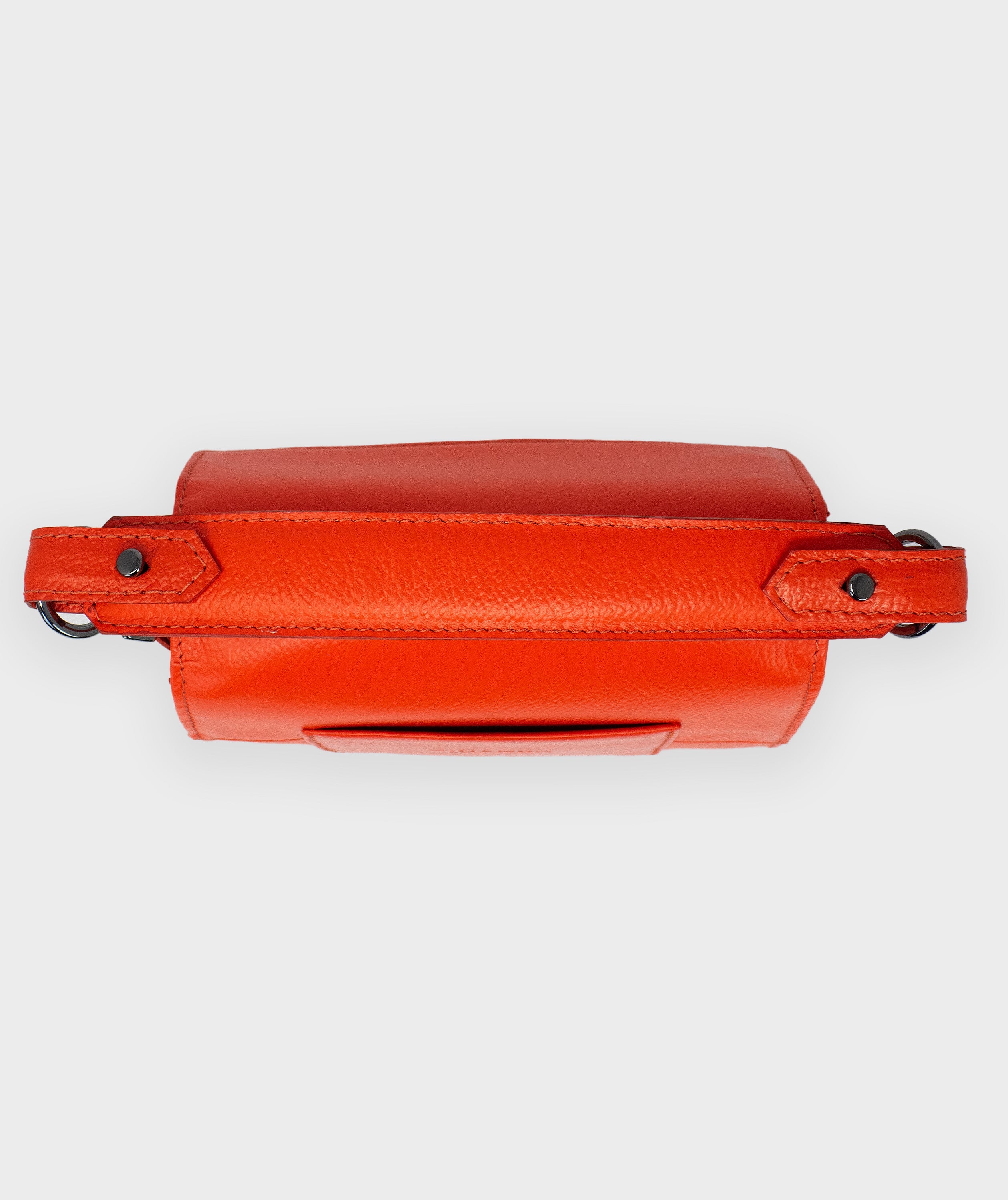 Anastasio Crossbody Handbag - Micro - Fiesta red - All over eyes Print - Top view