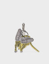 Winged Tiger Leather Charm - Yellow
