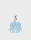 Octotwins Charm - Stratosphere Blue Leather Keychain