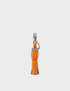 Queen Callie Marie Charm - Orange Leather Keychain