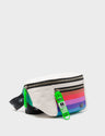 Harold Fanny Pack Cream Leather - Eyes Pattern Debossed