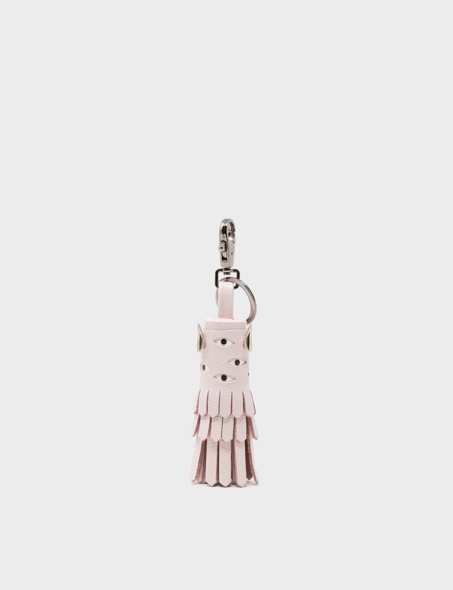 Oliver The Ox Charm - Powder Pink Leather Keychain