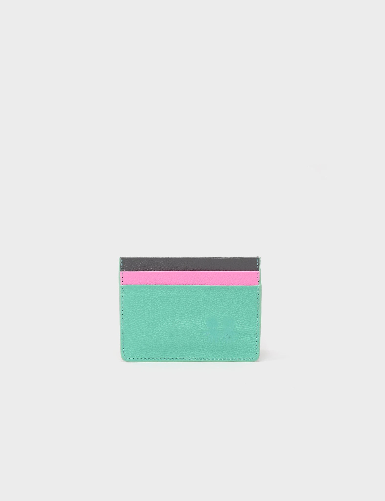 Filium Cardholder - Biscay green Print- Front view