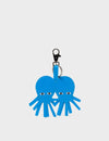 Octotwins Charm - Hawaii Blue Leather Keychain