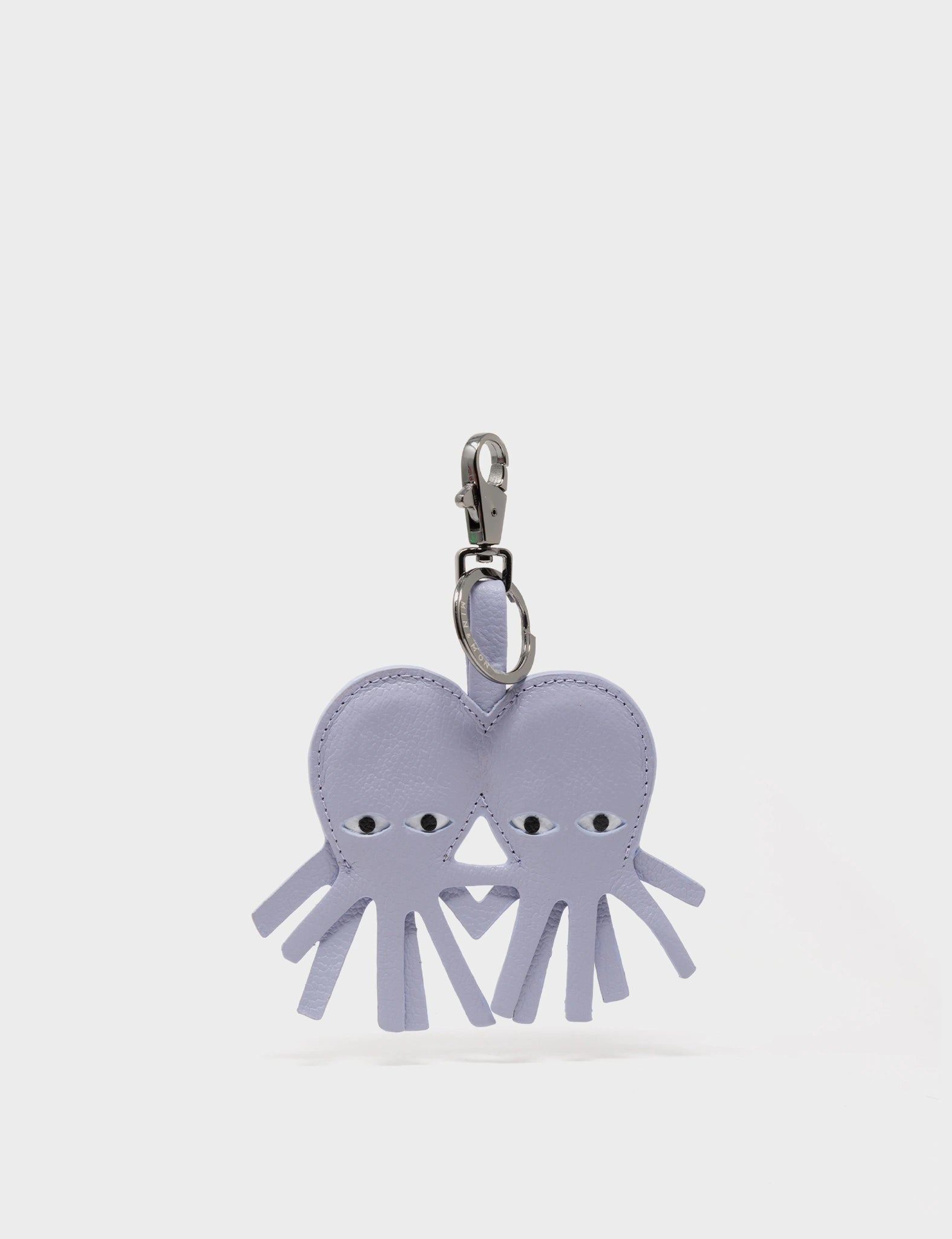 Octopus Charm - Icelandic Blue Leather Keychain