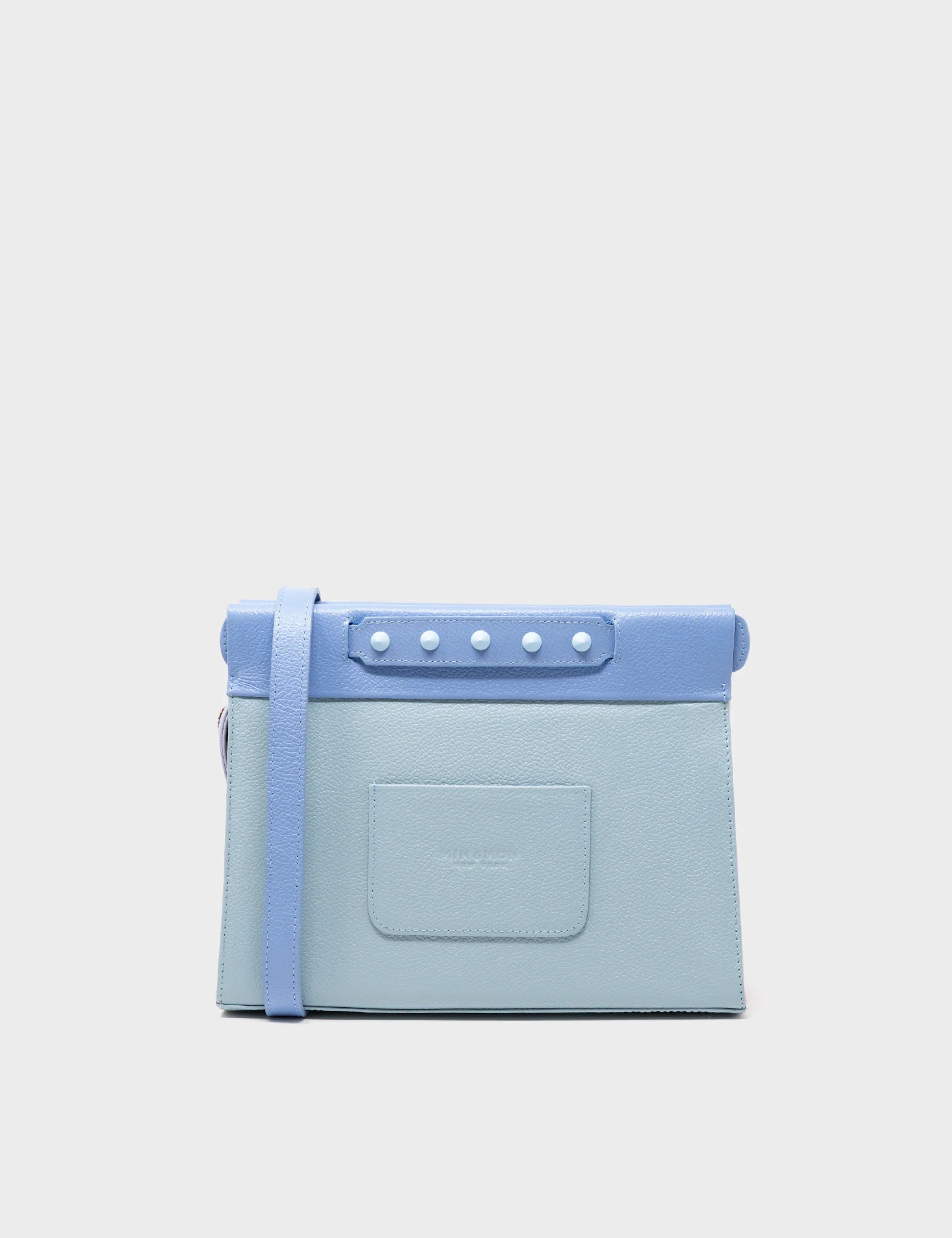 Dolce & Gabbana Light Blue Leather Mini Bifold Sling Purse Wallet – AUMI 4