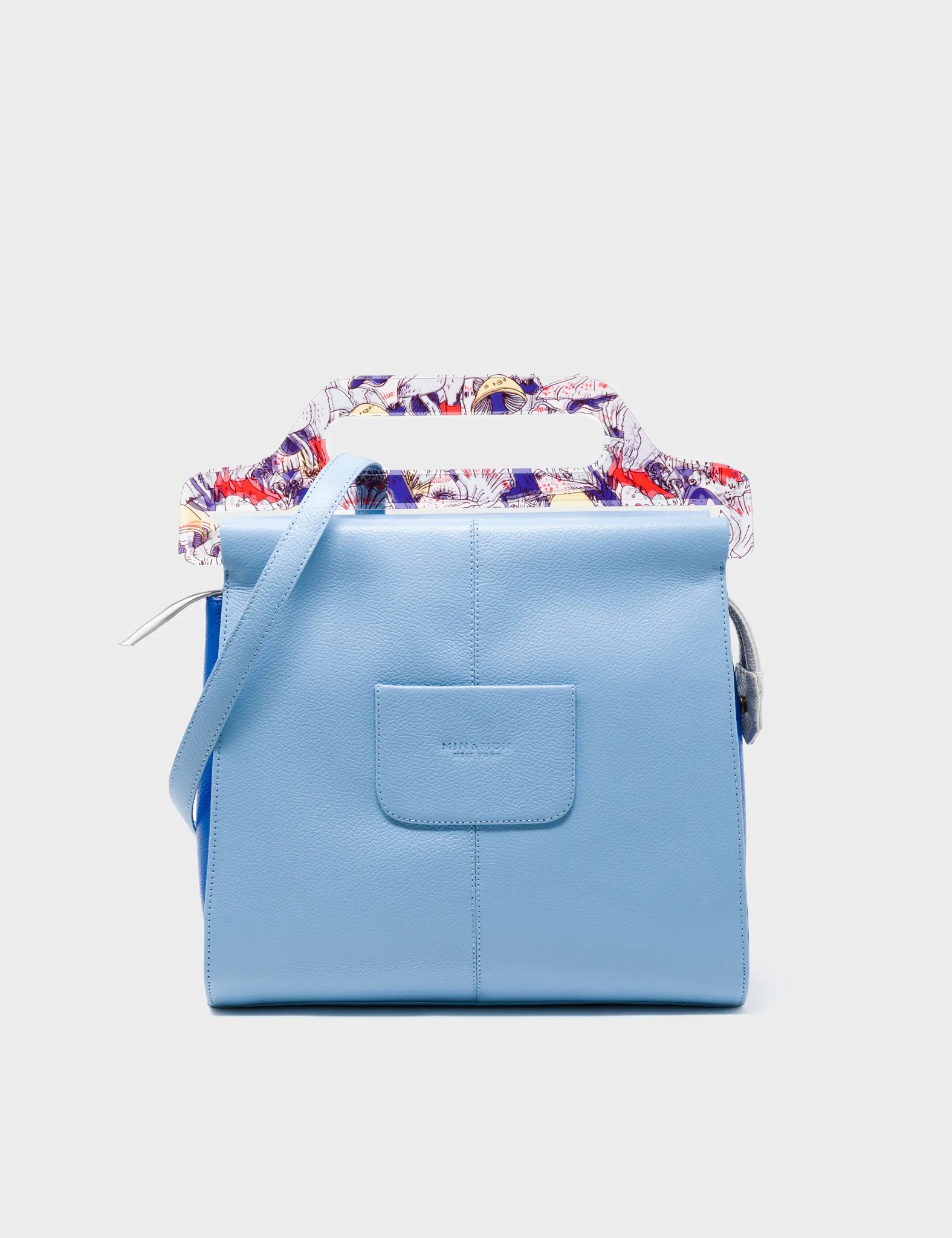 NWT Michael Kors Kenly Medium Backpack Bag Pebble Leather in Light Sky Blue  | eBay