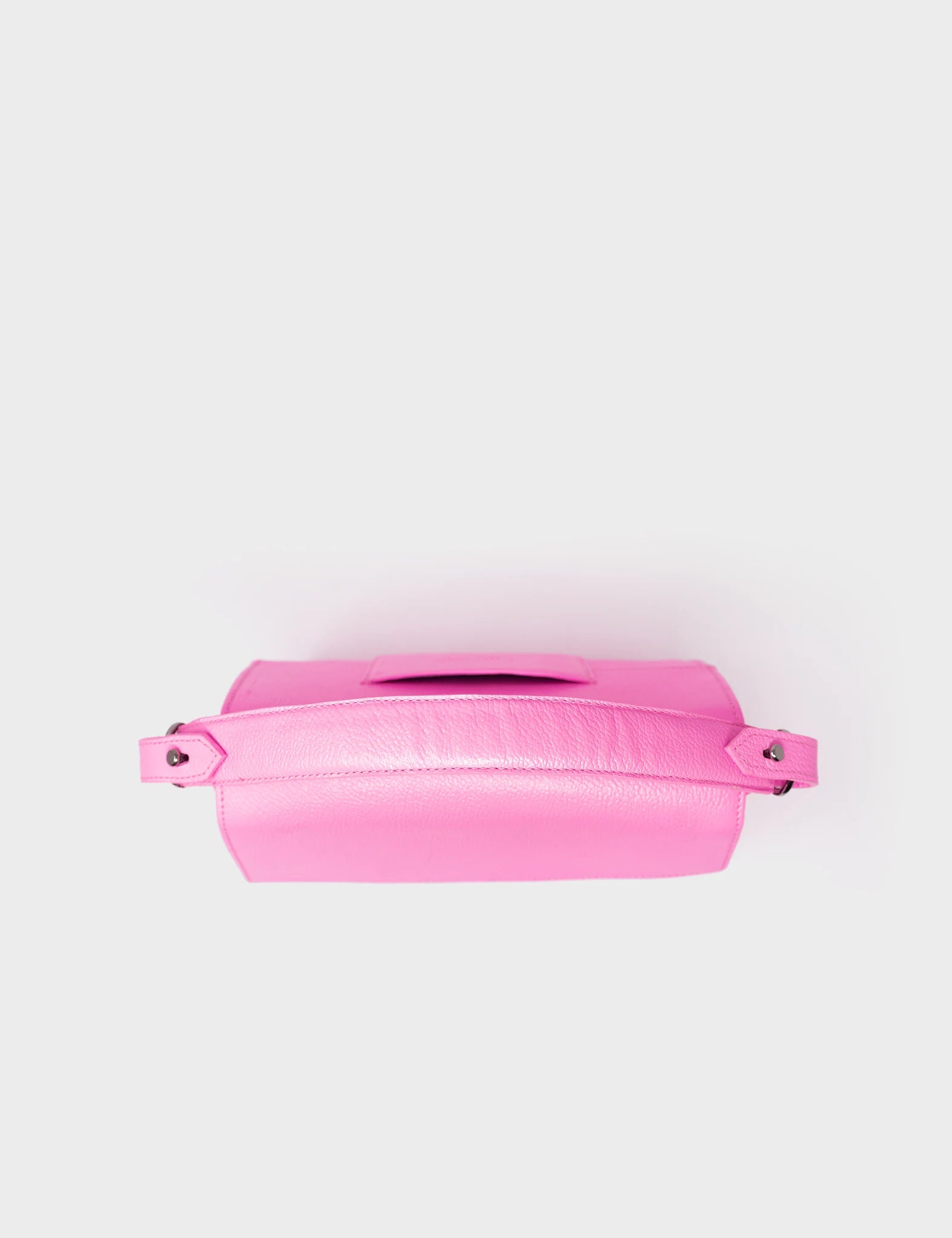 Anastasio Mini Crossbody Handbag Bubblegum Pink Leather - All Over Eyes Embroidery - Top view