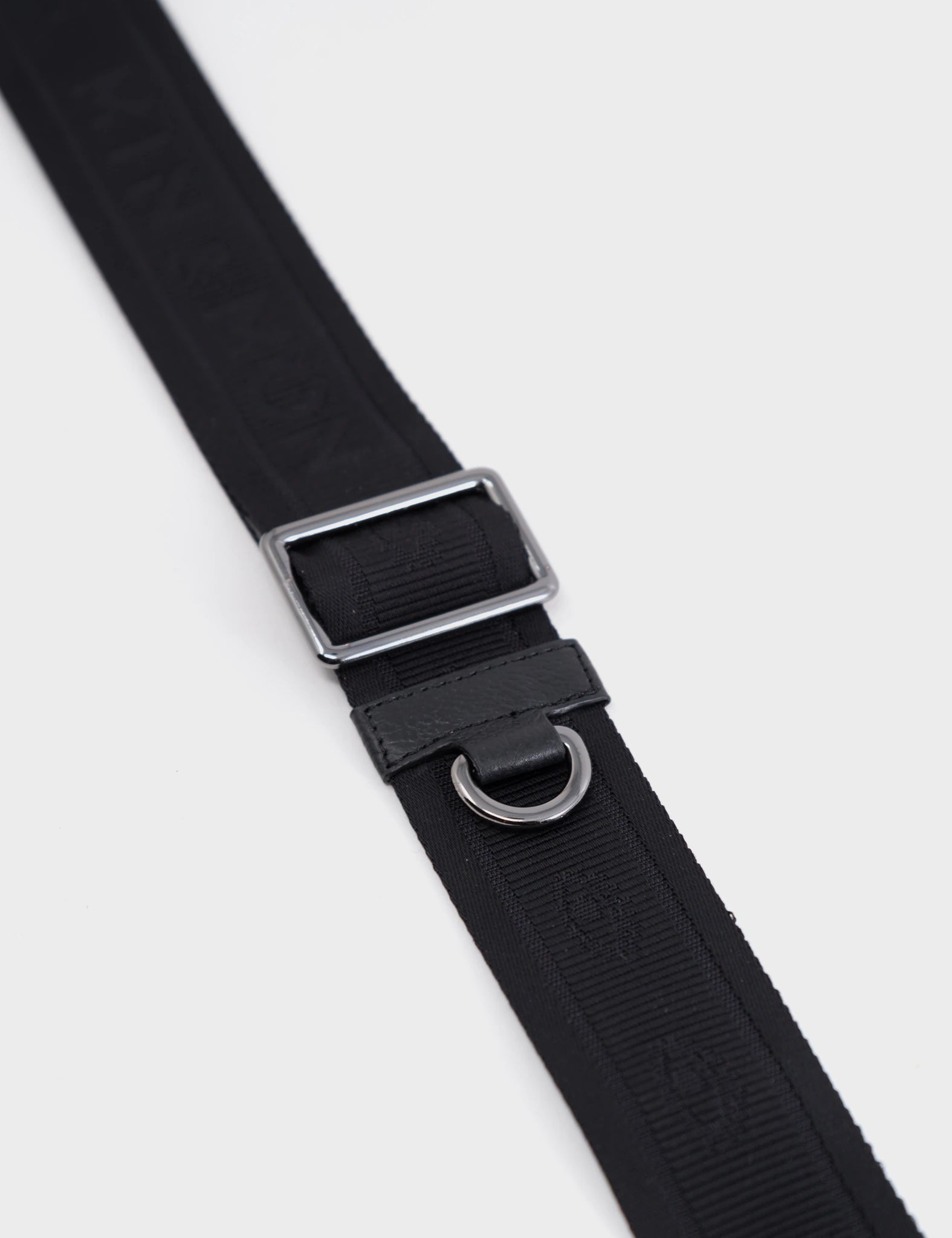 Detachable Crossbody Black Nylon Strap - All Over Eyes Design - D ring 