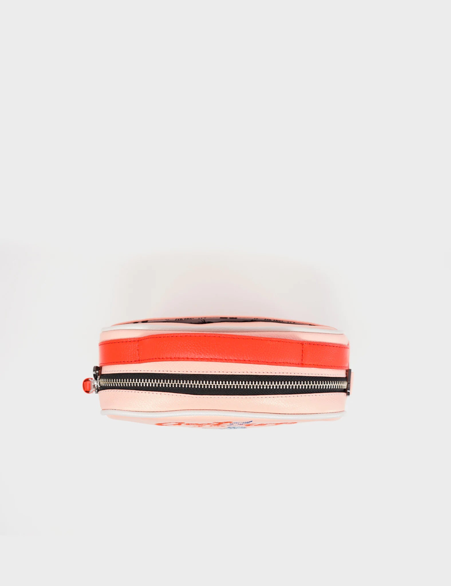 Verto Rosa Quartz Leather Crossbody Handbag - Woodlands Embroidery - Top