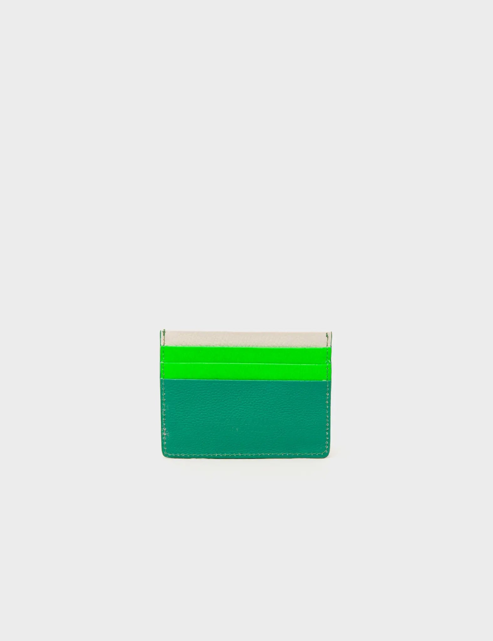 Filium Cardholder - Deep green Print -  Back view