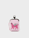 Florence Pouch Charm - Rosa Tiger Embroidery - Front view