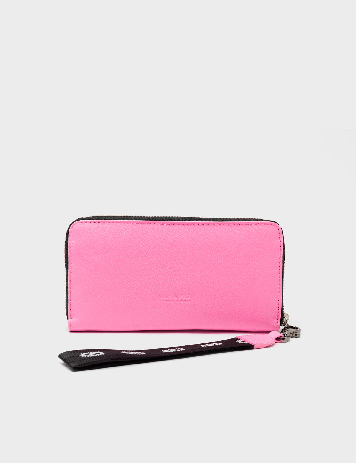 Francis Wallet - Bubblegum Pink All Over Eyes Embroidery - Back view