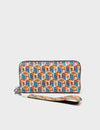 Francis Cream Leather Wallet - Groovin´ Galaxy Print