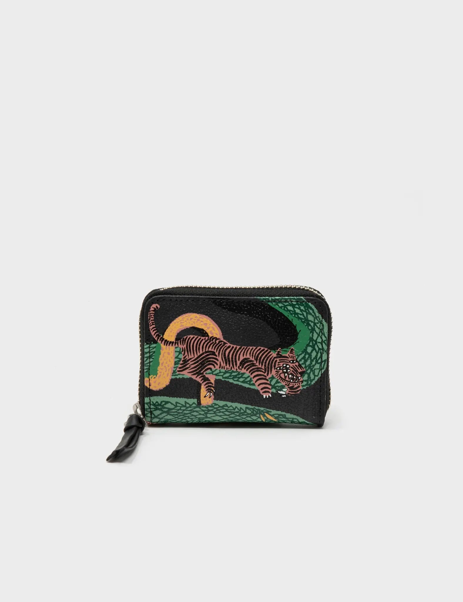 Frodo Wallet - Black Tangle Tales Print - Front view