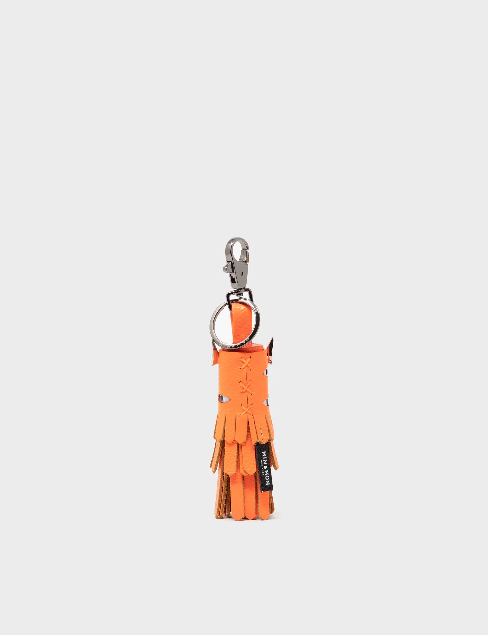 Oliver the Ox Charm - Neon Orange - Back view