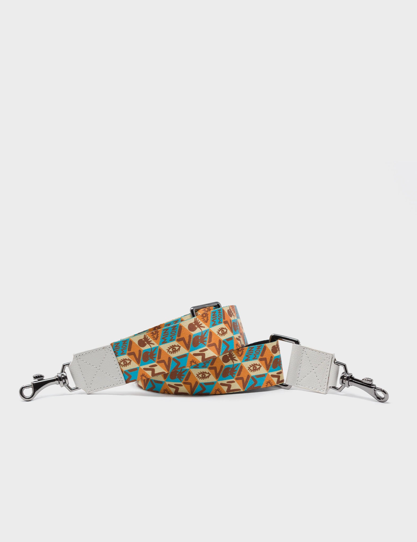 Shoulder Strap - Cream Nylon Groovin' Galaxy Print