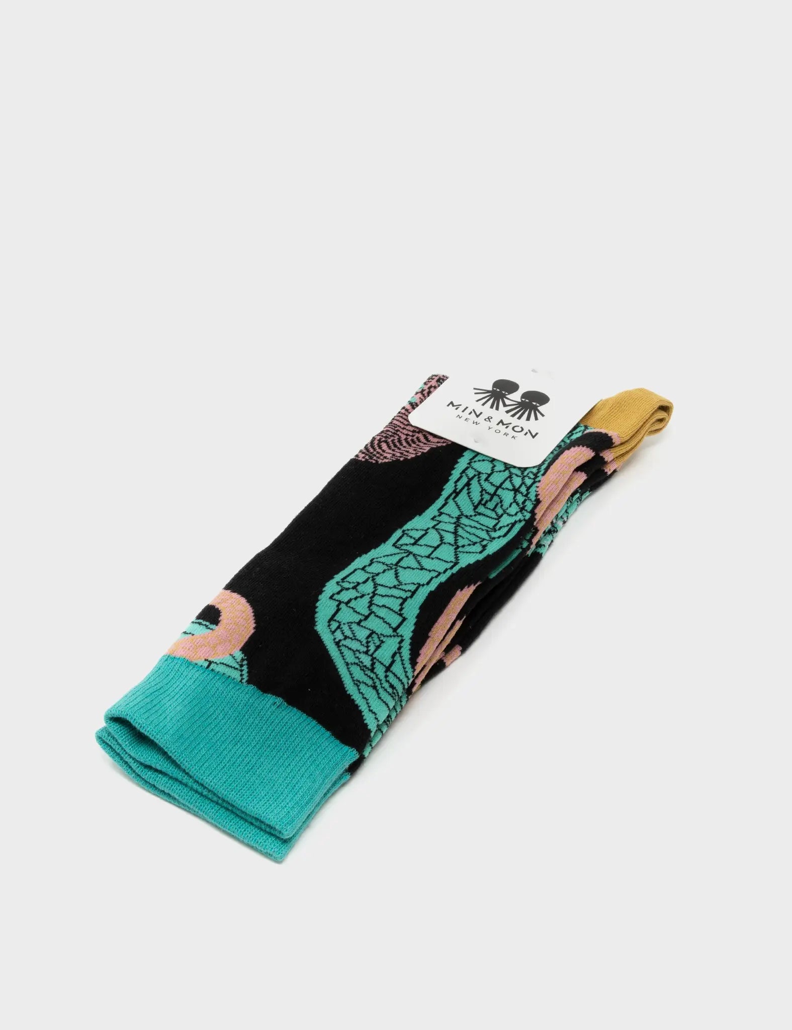 Socks - Tiger And Snake Black And Basil Green - Package 