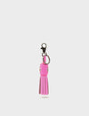 Callie Marie Hue Charm - Bubblegum Pink Leather Keychain