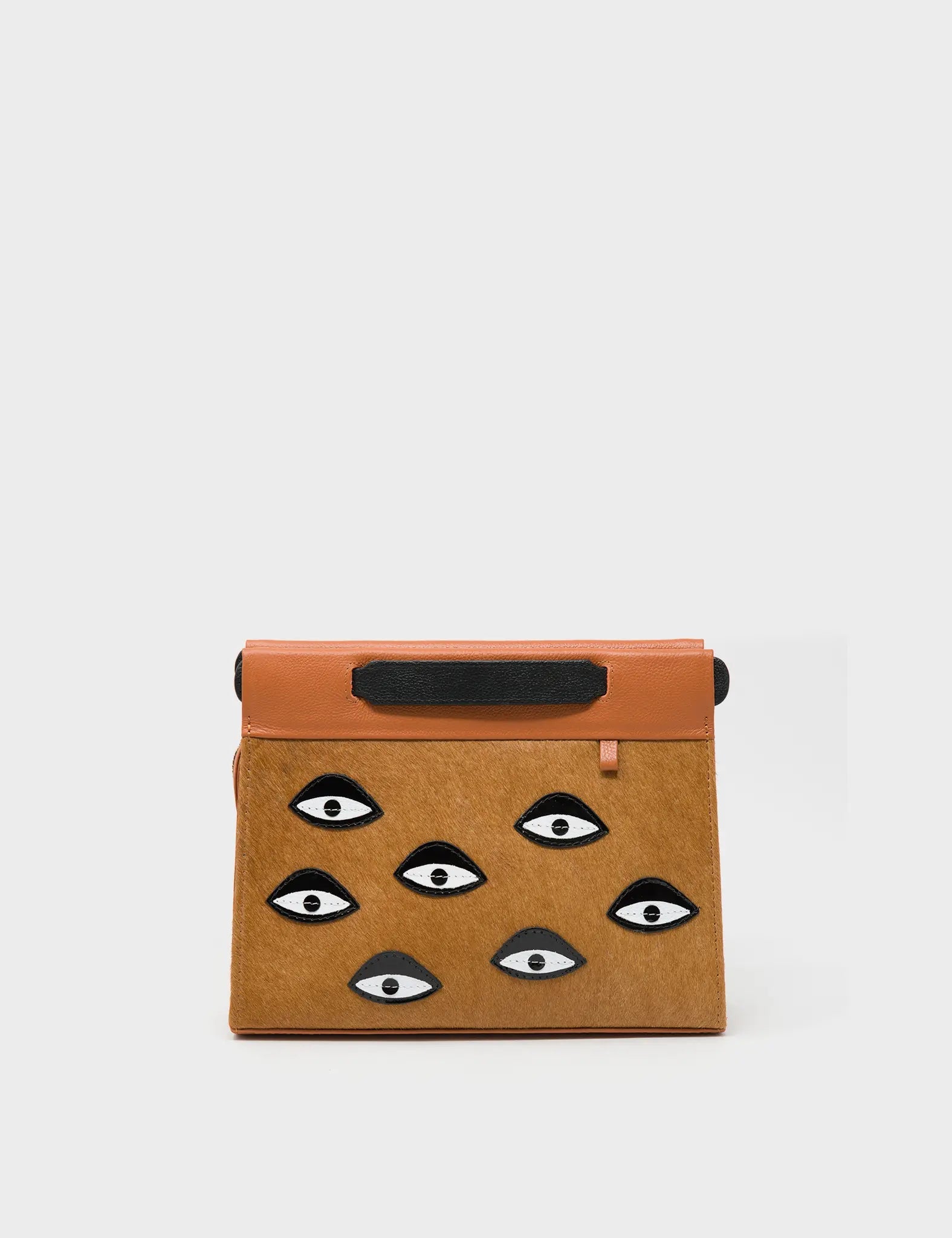 Yoshi Shop Until You Drop Leather Applique Shoulder Bag / Handbag